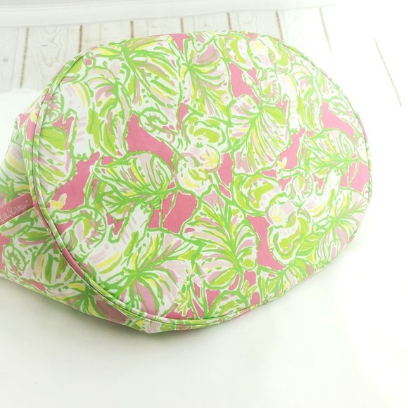 Lilly Pulitzer Pink Floral Bottle Opener Outer Pockets Bucket Style Tote… - Picture 6 of 14